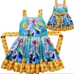 Frozen Elsa Anna Cute Twirl Dress